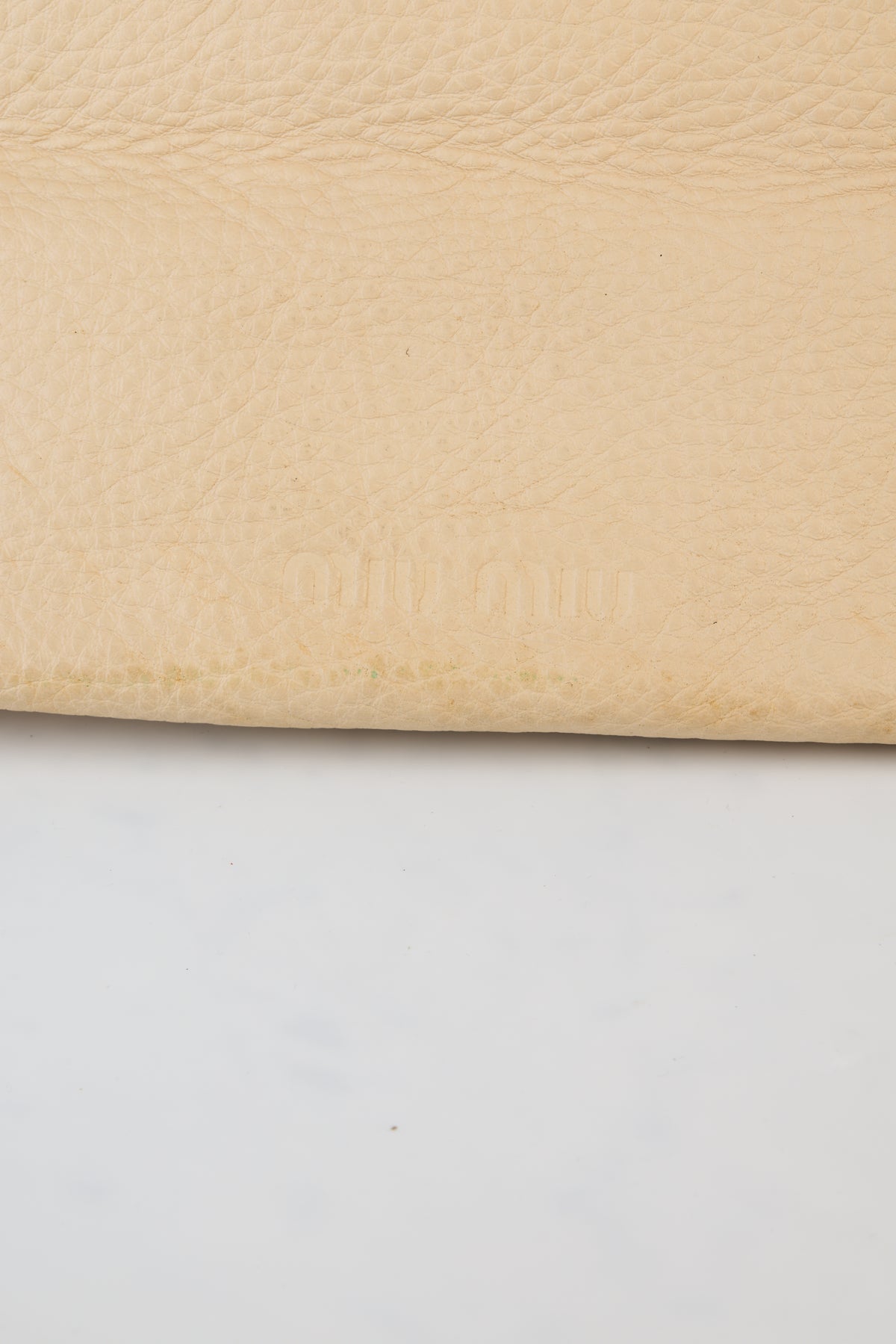 Miu Miu Nude Leather Shoulder Bag