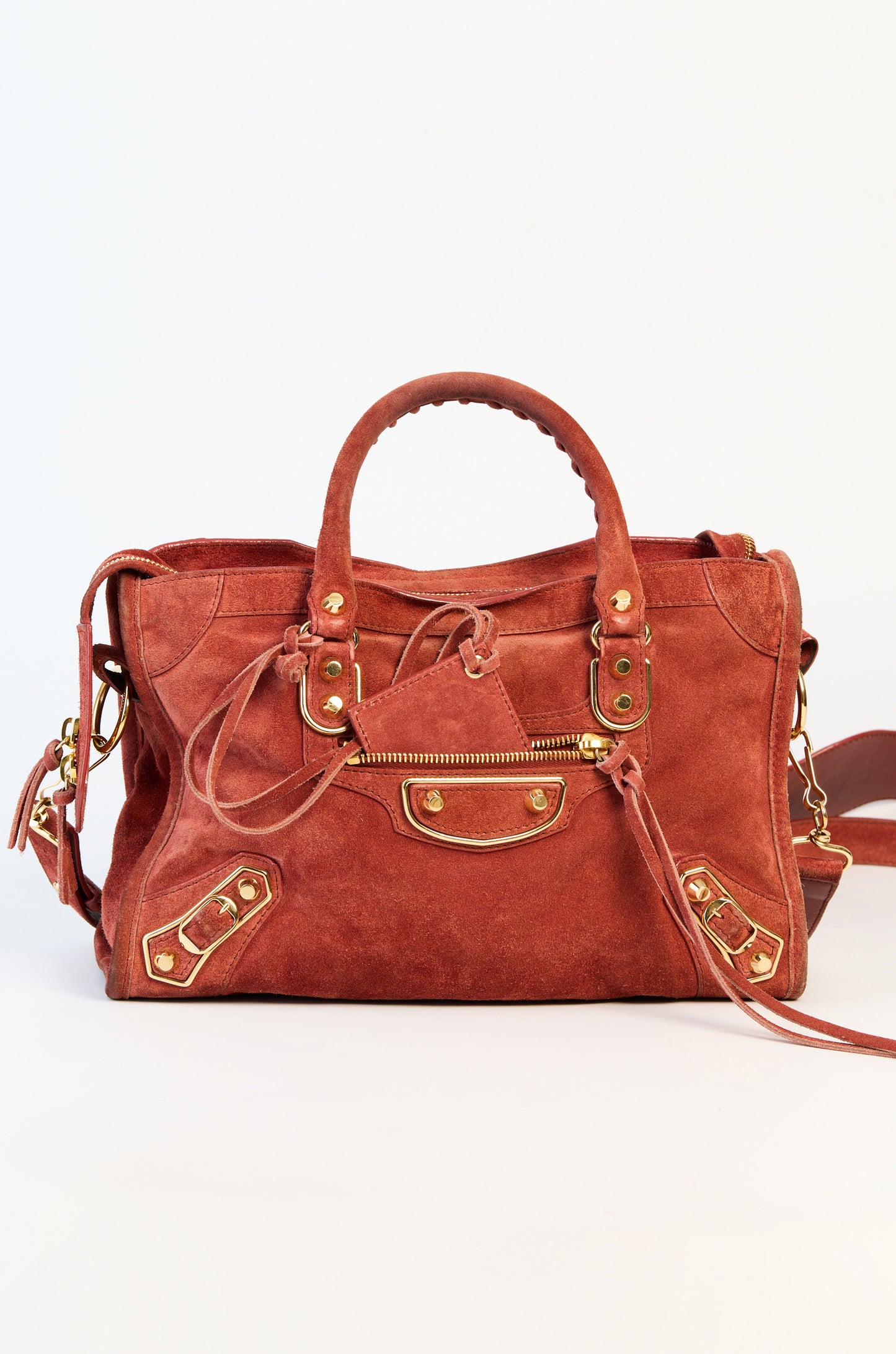 Balenciaga Suede City Small