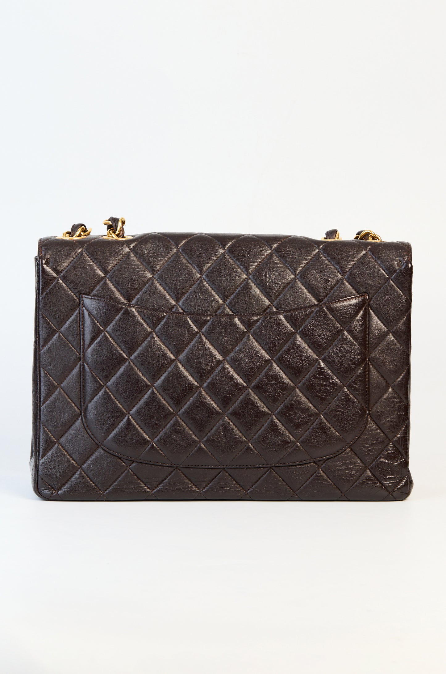 Chanel Vintage Black Caviar Single Flap Jumbo