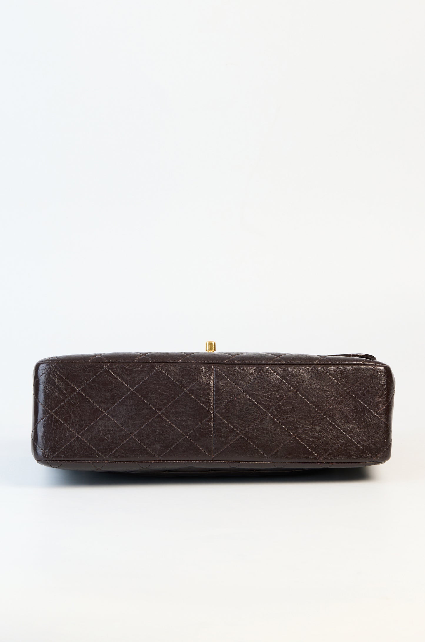 Chanel Vintage Black Caviar Single Flap Jumbo