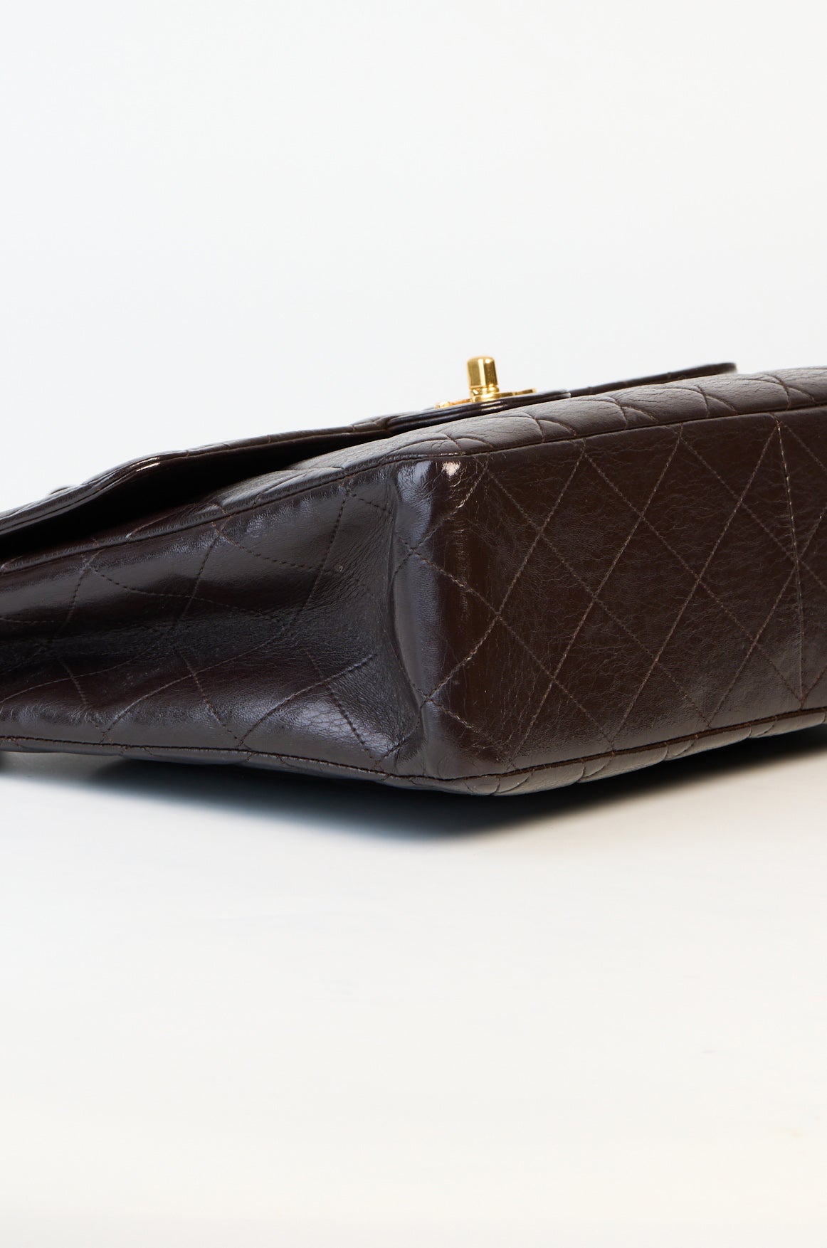 Chanel Vintage Black Caviar Single Flap Jumbo
