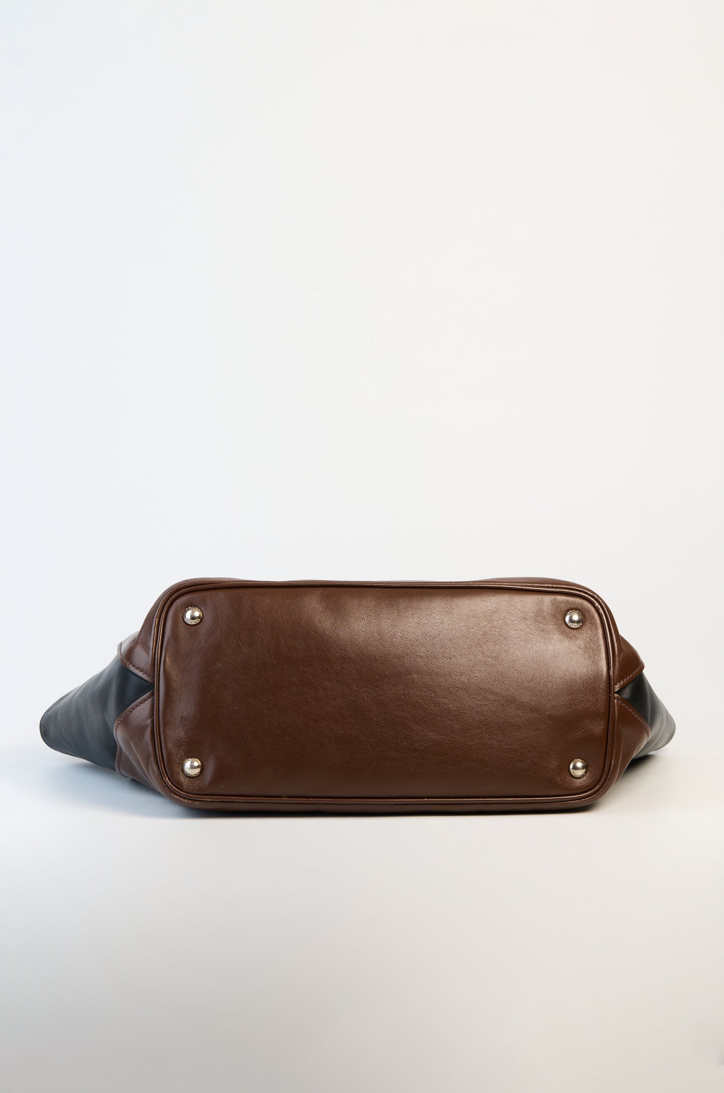 Prada Brown Leather Tote Bag