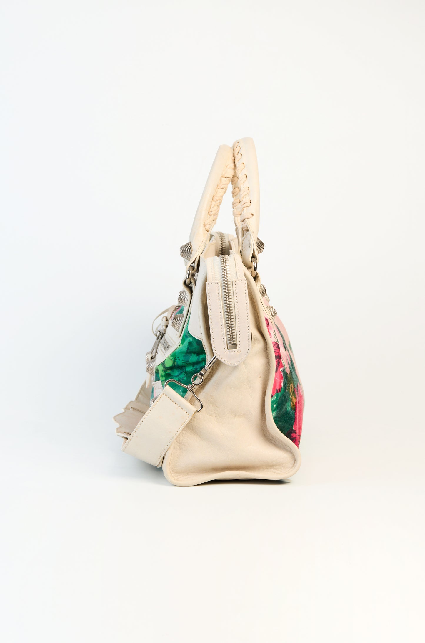 Balenciaga Multicolor Leather &amp; Nylon GSH City Bag