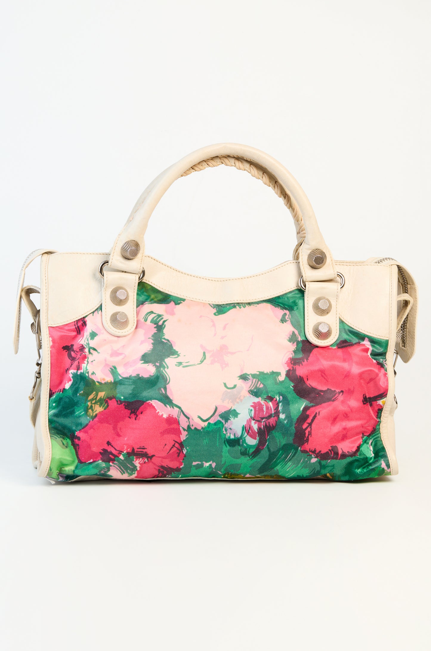 Balenciaga Multicolor Leather &amp; Nylon GSH City Bag