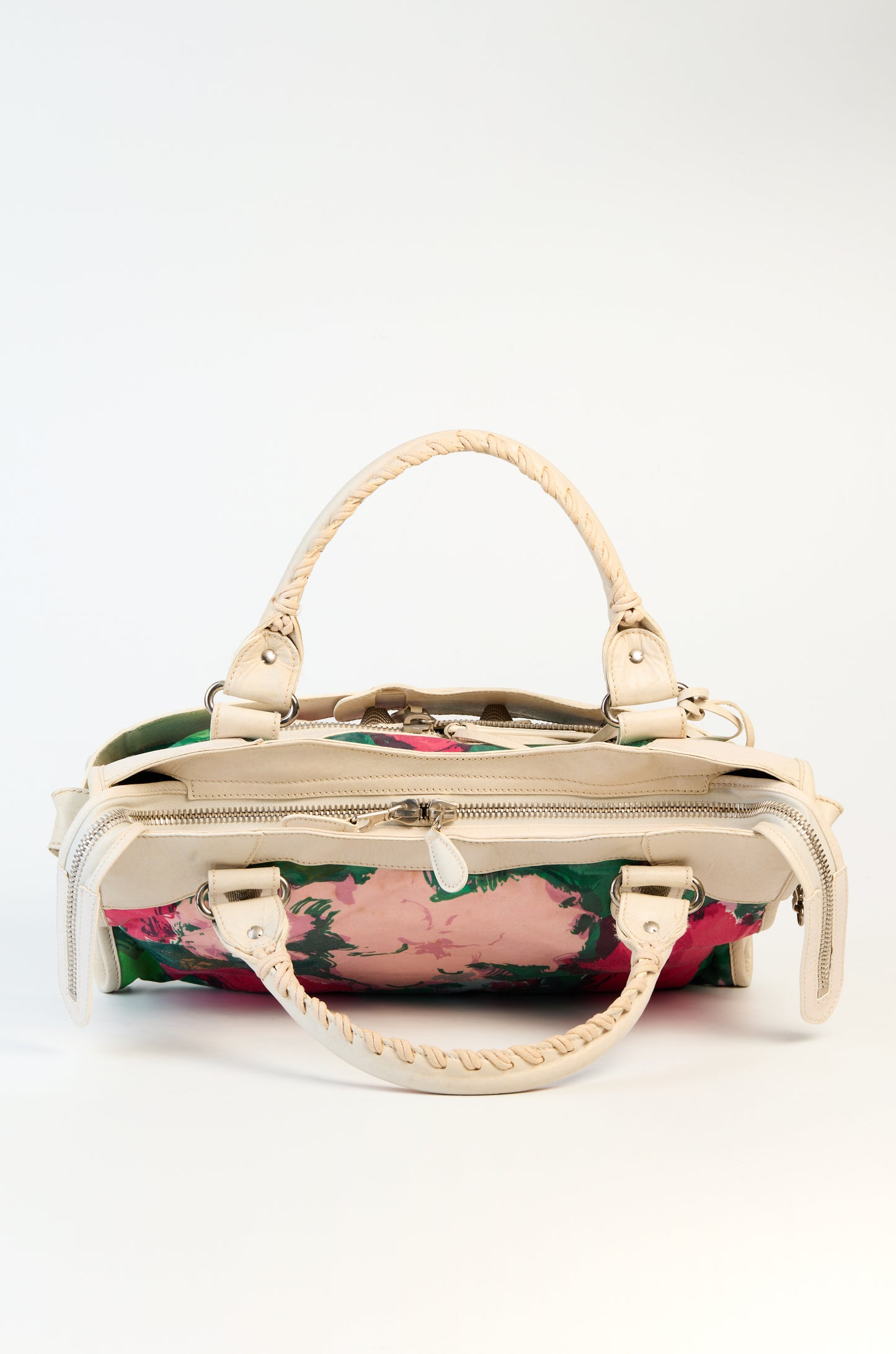 Balenciaga Multicolor Leather &amp; Nylon GSH City Bag