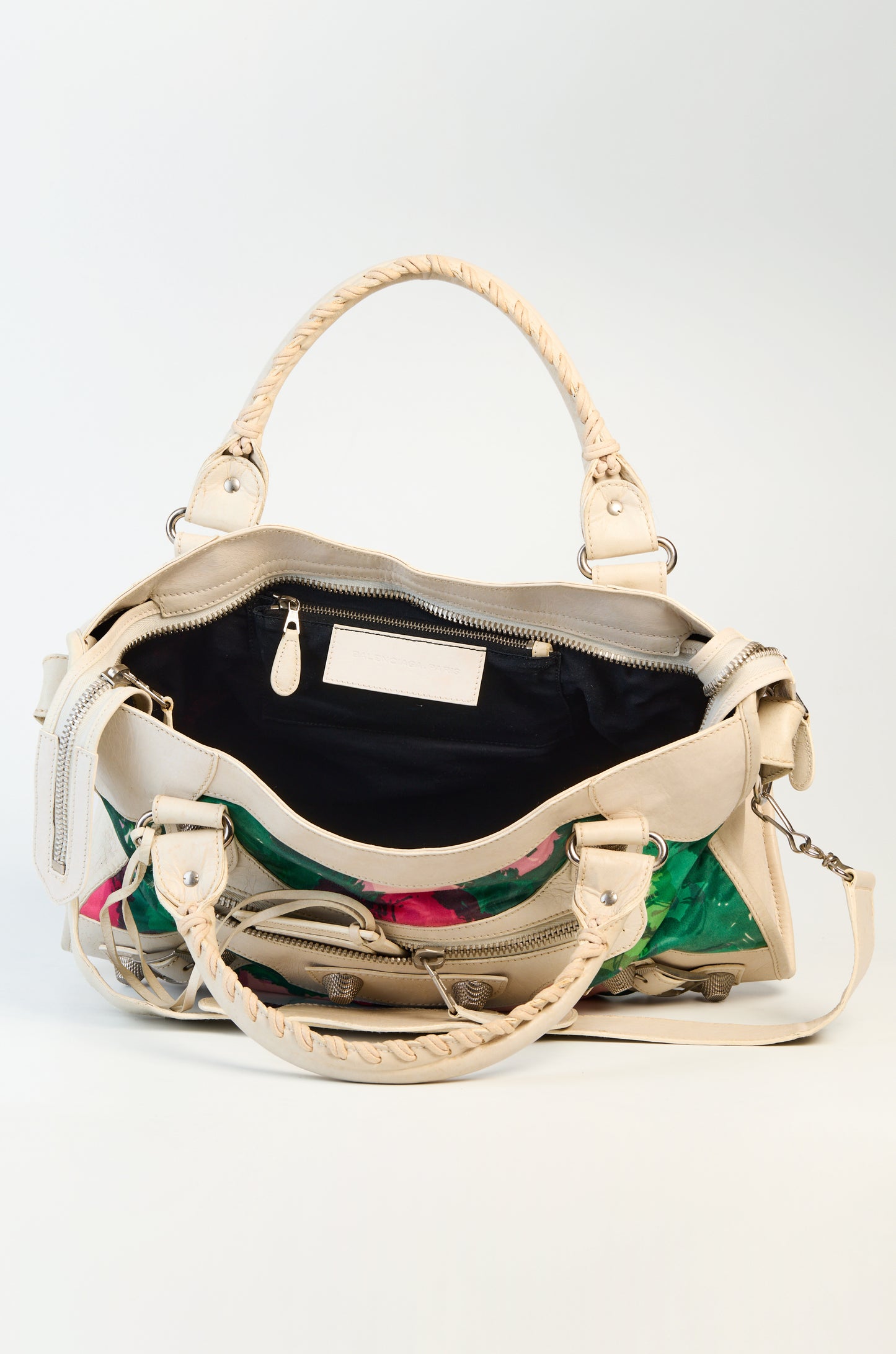 Balenciaga Multicolor Leather &amp; Nylon GSH City Bag