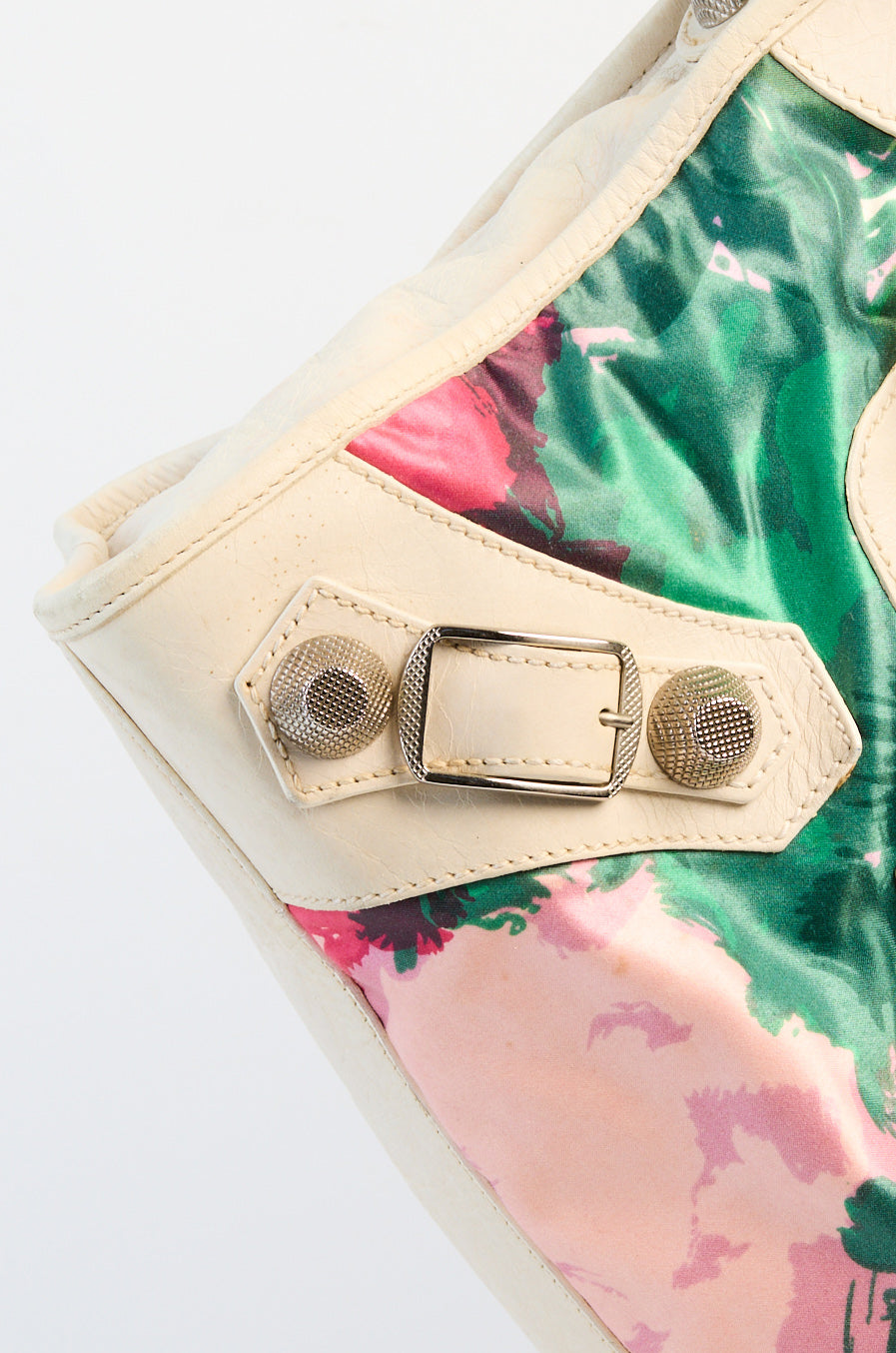 Balenciaga Multicolor Leather &amp; Nylon GSH City Bag