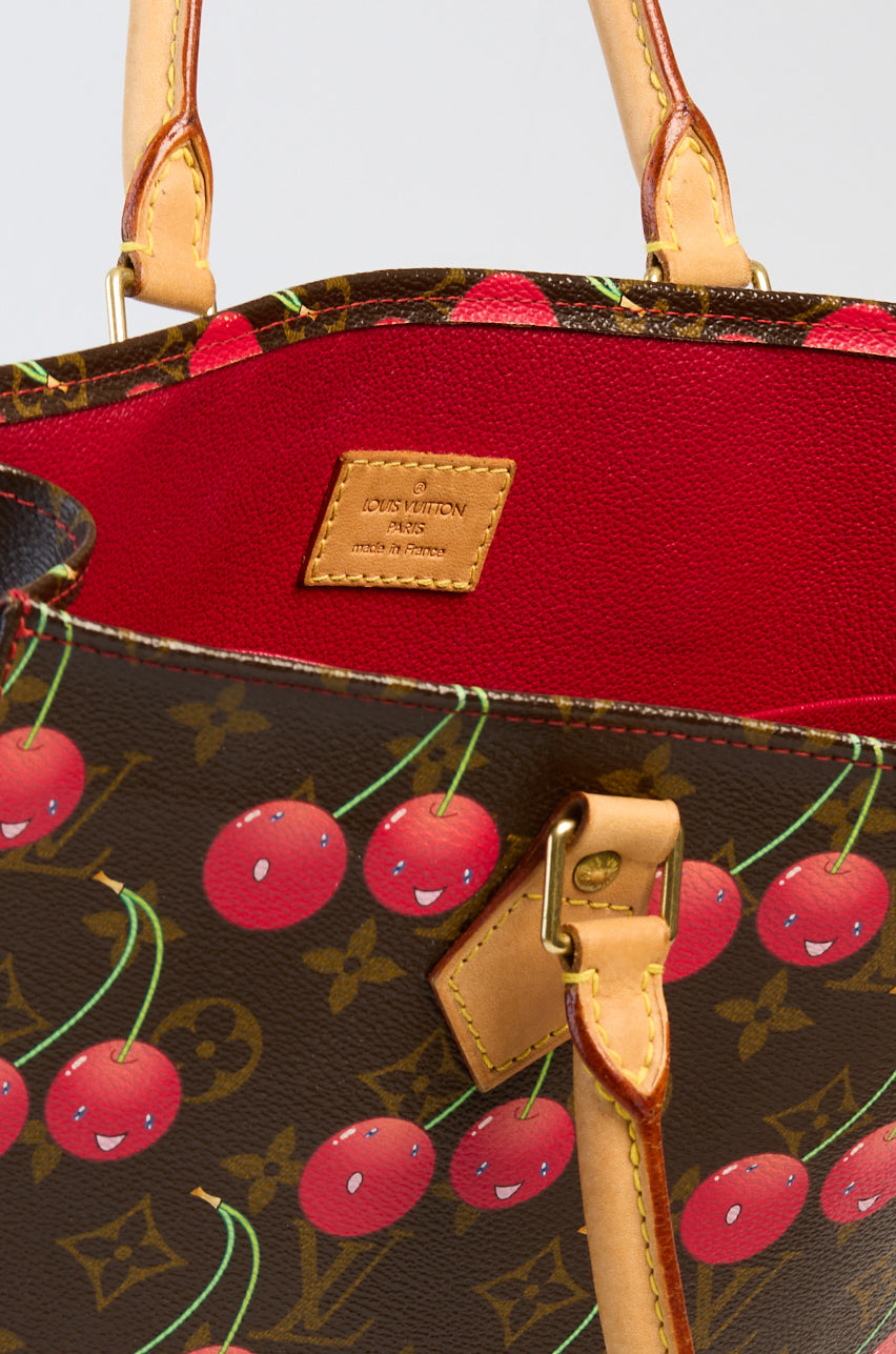 Louis Vuitton Limited Edition Takashi Murakami monogram cherry Cerises Sac Plat Bag