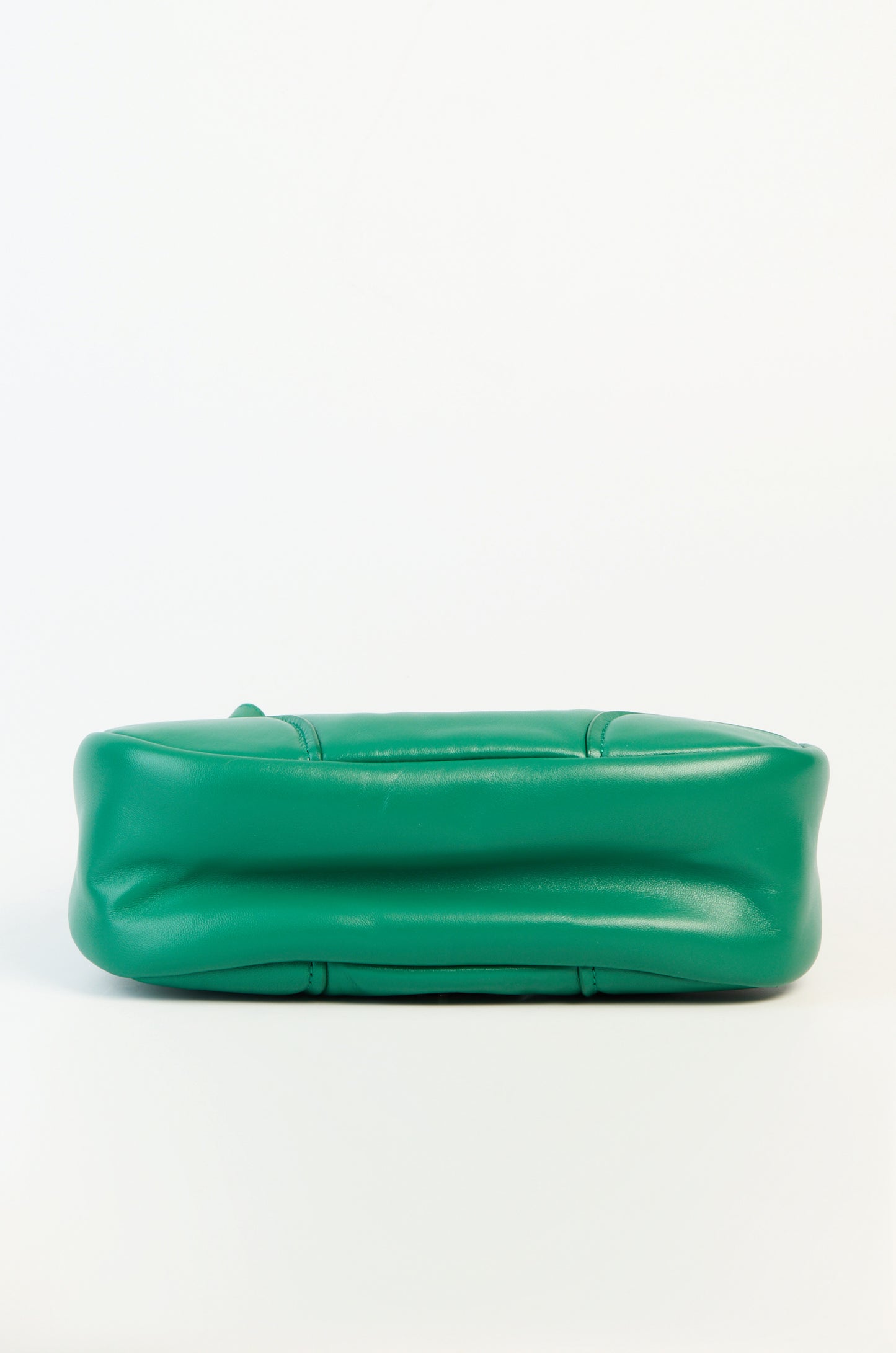 Prada Enameled Metal Triangle Moon Bag