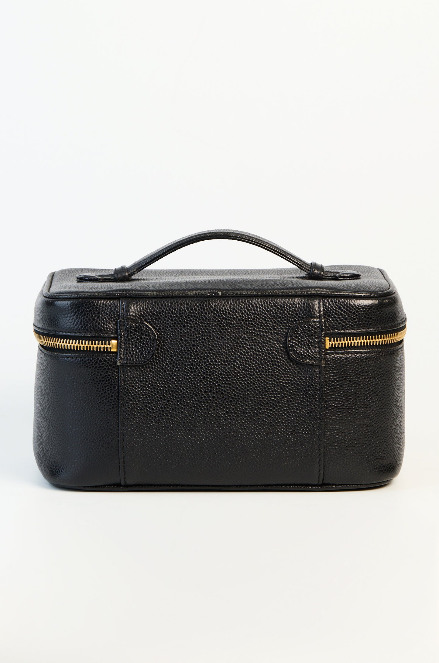 Chanel Vanity Handbag ın Black Cavıar ghw