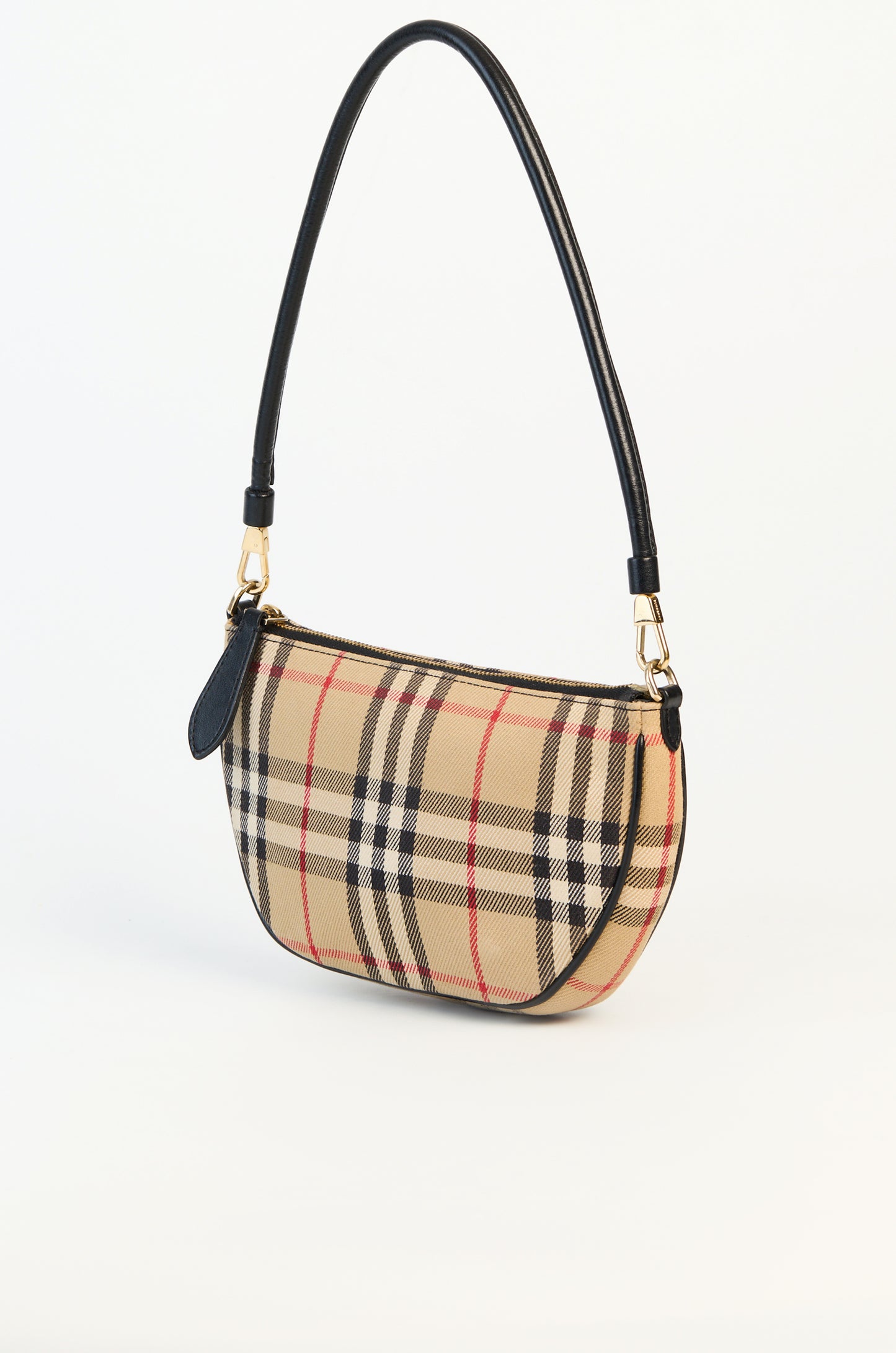 Burberry Vintage Check Calfskin Olympia Slim Pouch