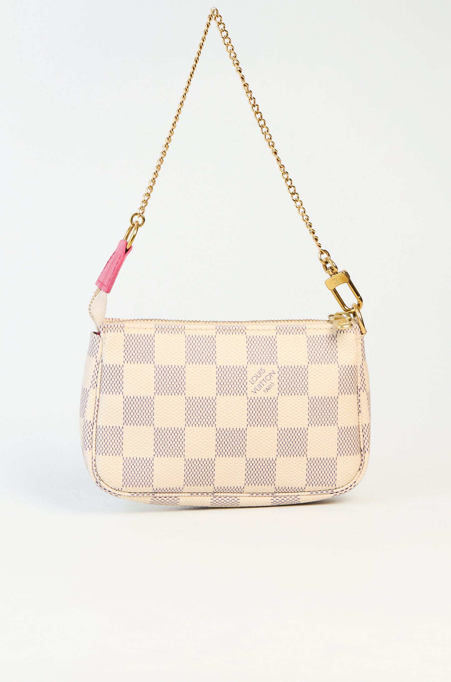 Louis Vuitton Limited Edition Damier Azur Christmas Animation Roller Coaster Mini Accessories Pochette