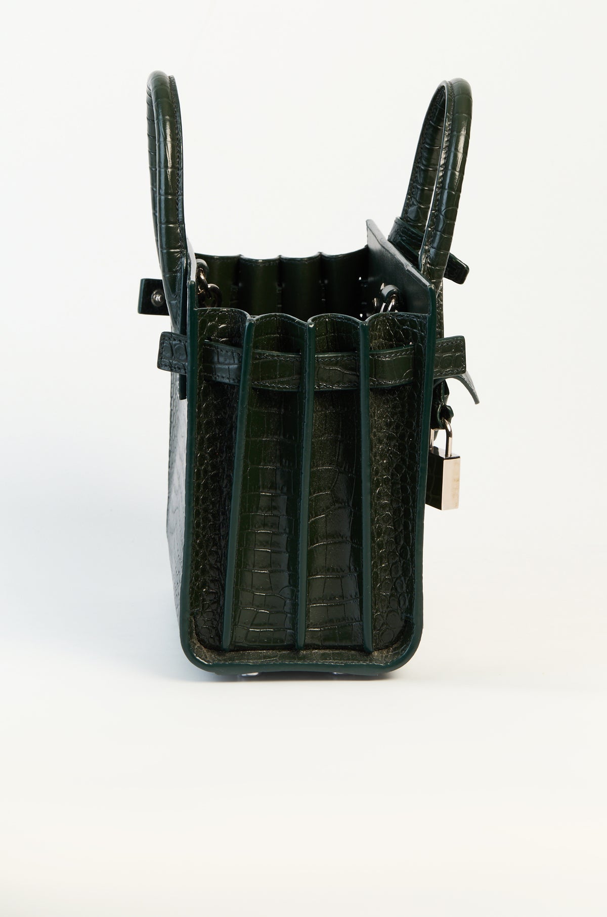 Saint Laurent / YSL Sac de Jour Croco Embossed Nano Bag