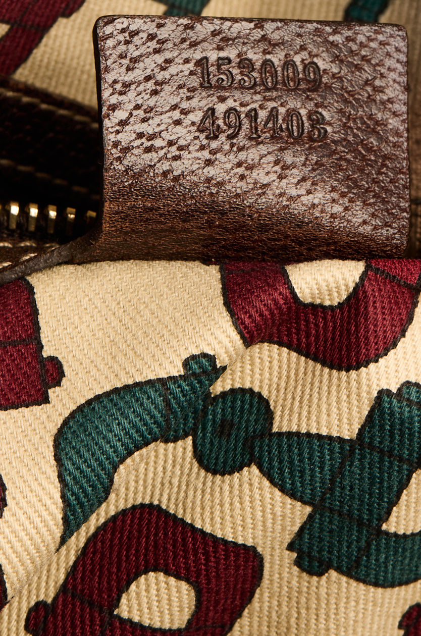 Gucci GG Suede Charmy Tote