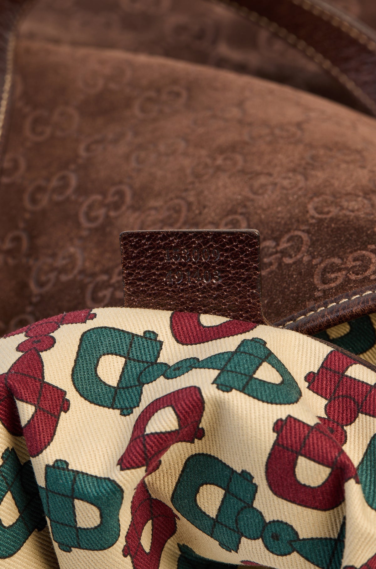Gucci GG Suede Charmy Tote