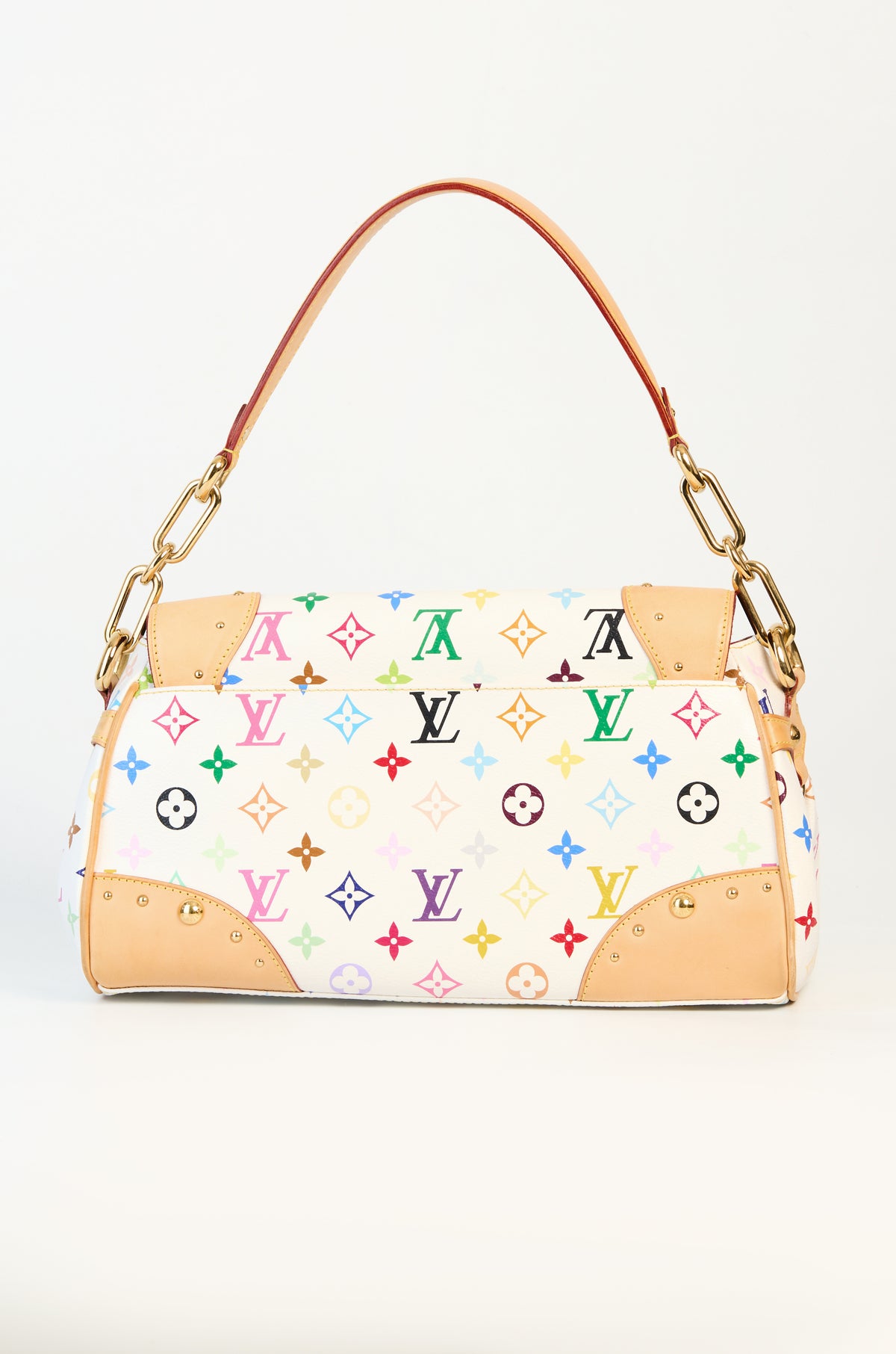 Louis Vuitton Takashi Murakami White Monogram Multicolore Beverly MM