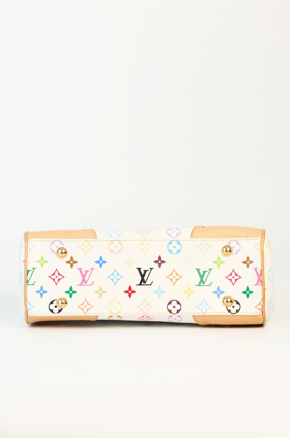 Louis Vuitton Takashi Murakami White Monogram Multicolore Beverly MM