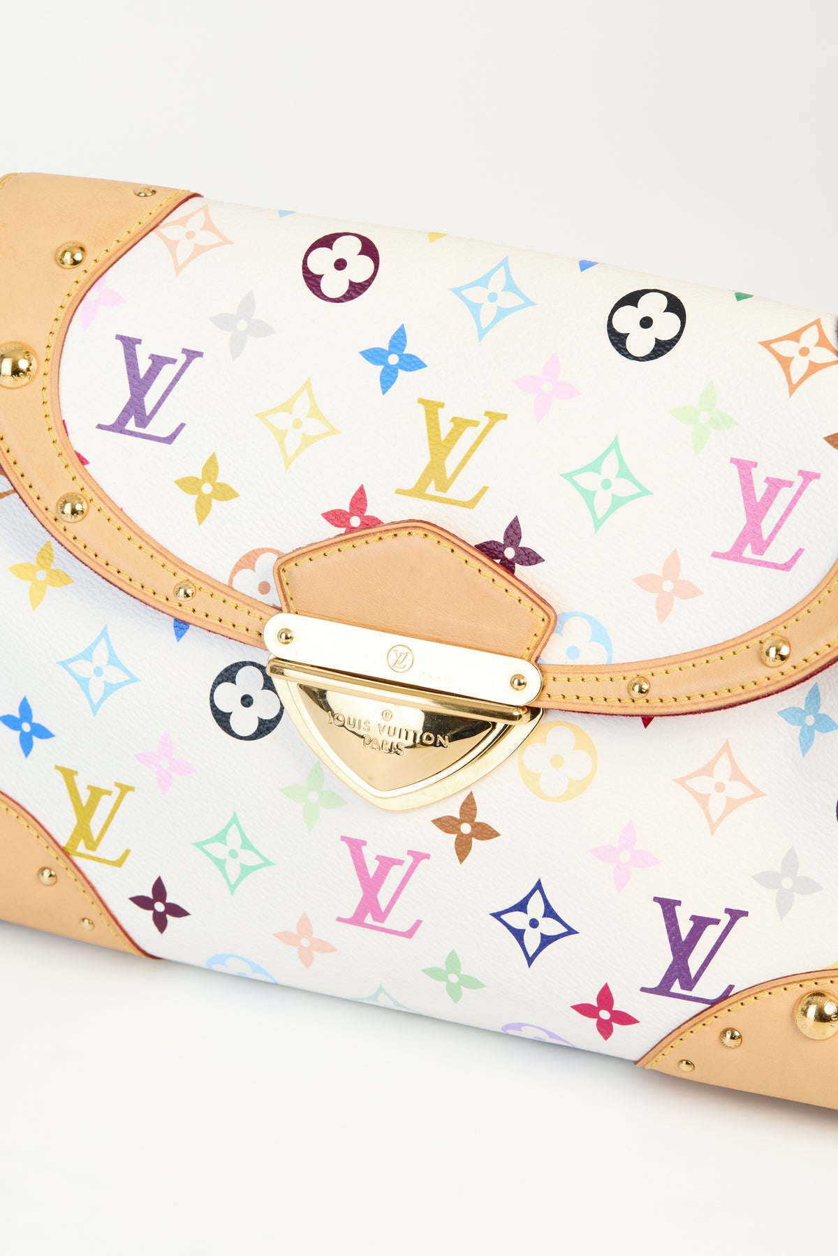 Louis Vuitton Takashi Murakami White Monogram Multicolore Beverly MM
