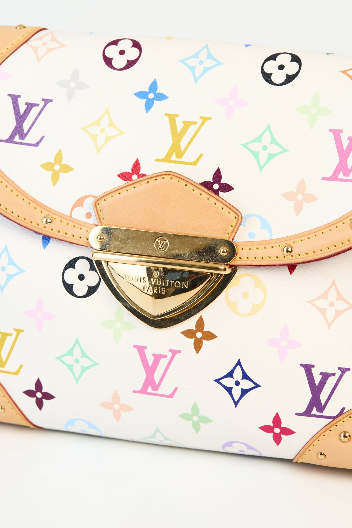 Louis Vuitton Takashi Murakami White Monogram Multicolore Beverly MM