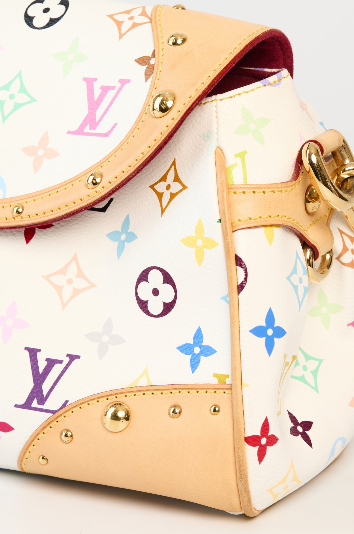 Louis Vuitton Takashi Murakami White Monogram Multicolore Beverly MM