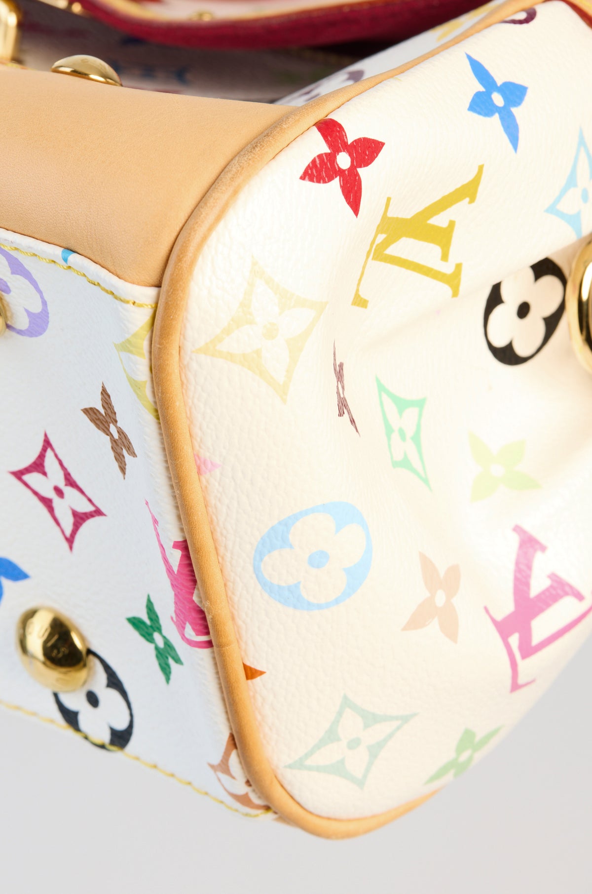 Louis Vuitton Takashi Murakami White Monogram Multicolore Beverly MM