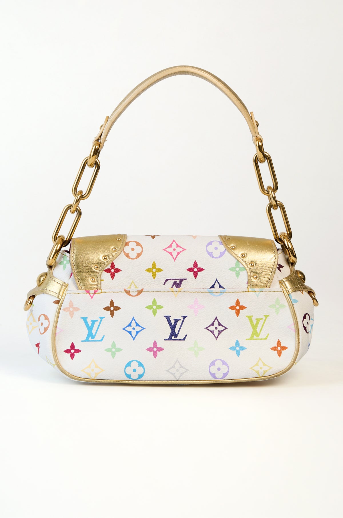 Louis Vuitton Limited Edition White Monogram Multicolore Marilyn
