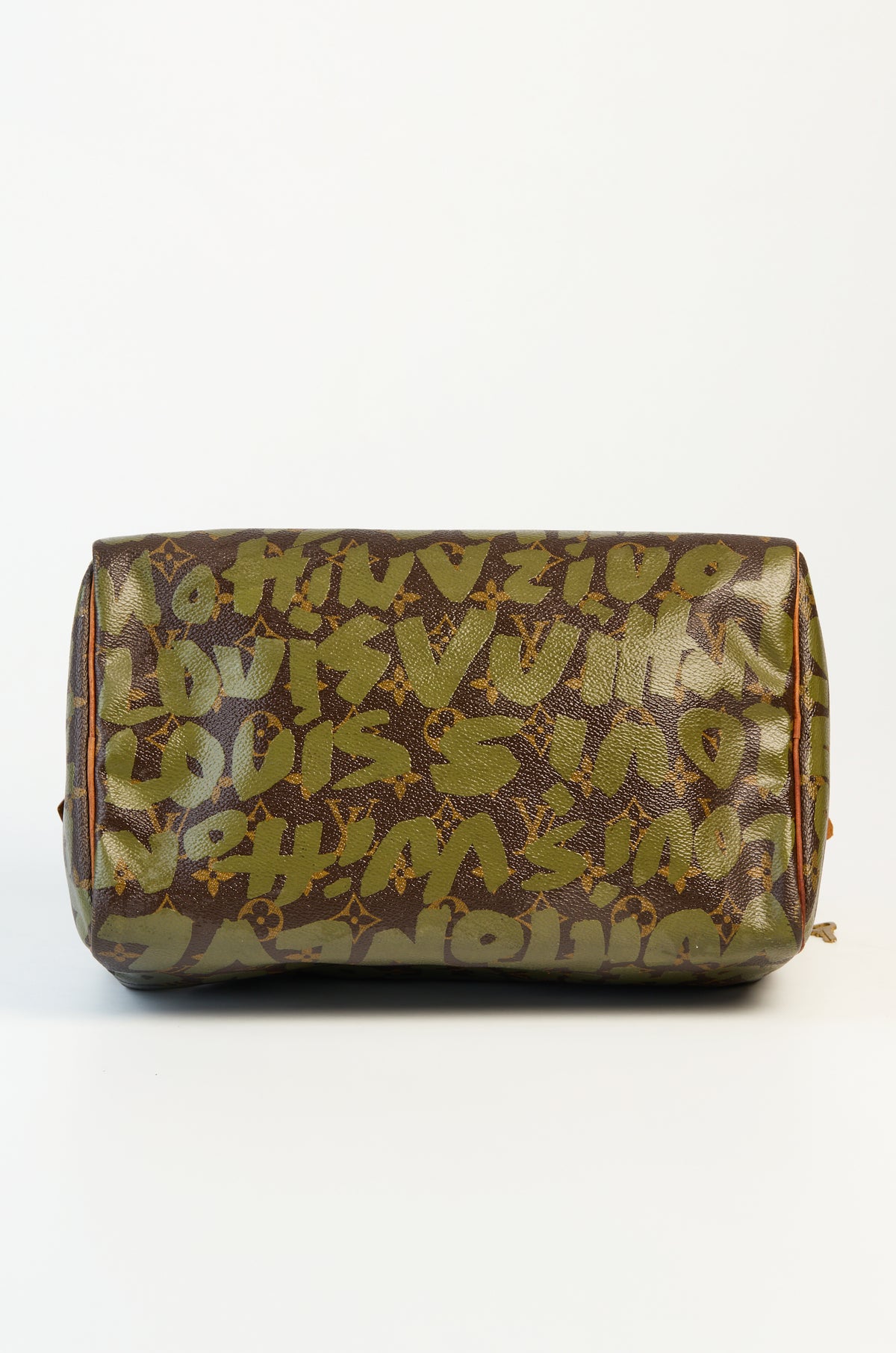 Louis Vuitton Limited Edition Khaki Graffiti Sprouse Speedy 30