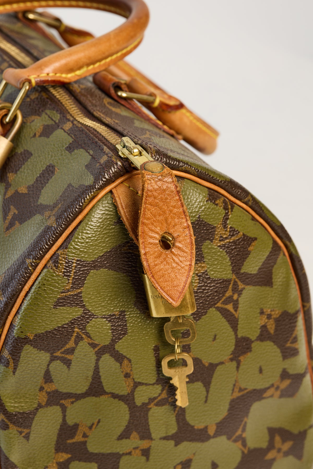 Louis Vuitton Limited Edition Khaki Graffiti Sprouse Speedy 30