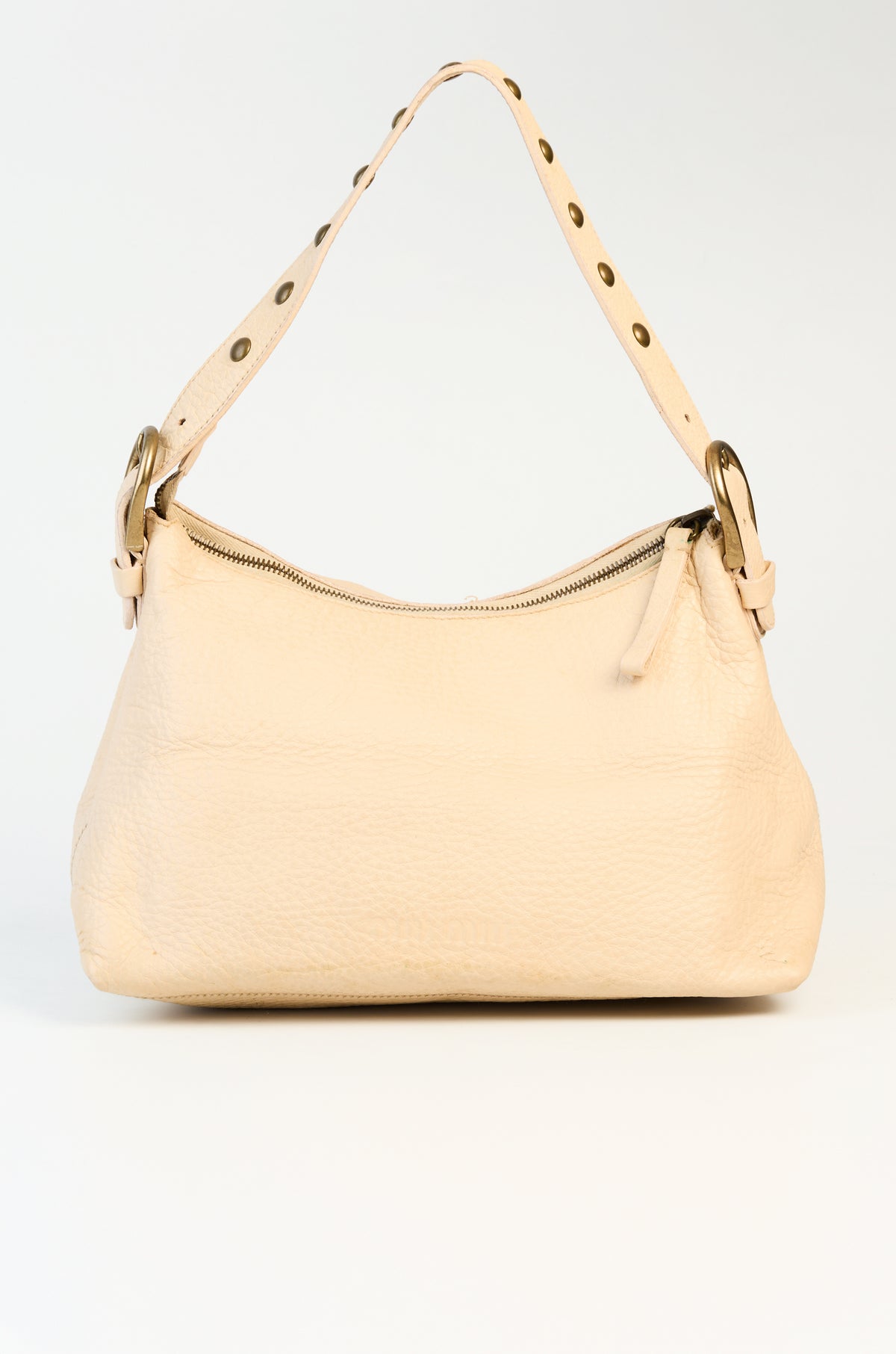 Miu Miu Nude Leather Shoulder Bag