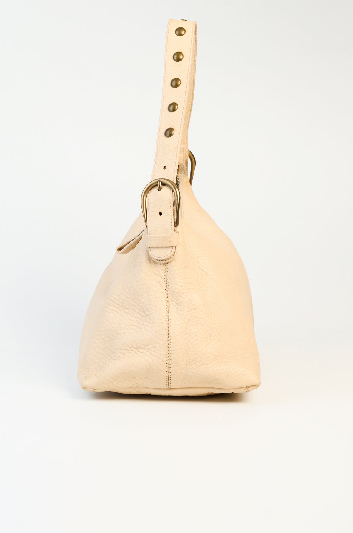 Miu Miu Nude Leather Shoulder Bag