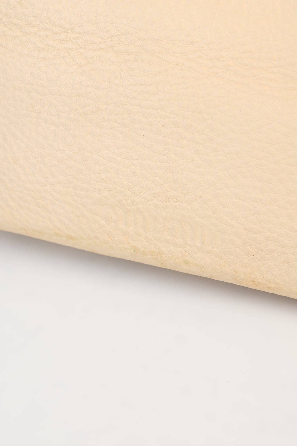Miu Miu Nude Leather Shoulder Bag