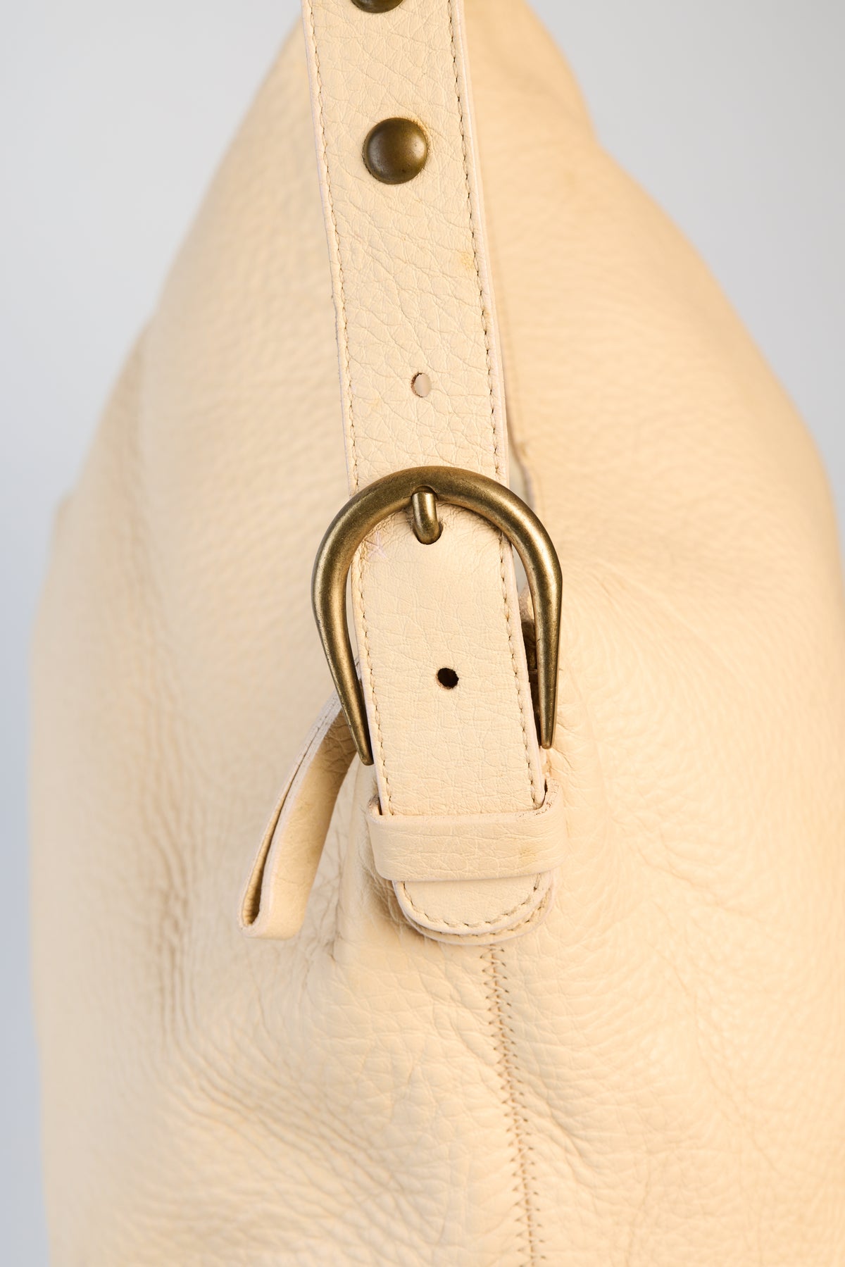 Miu Miu Nude Leather Shoulder Bag
