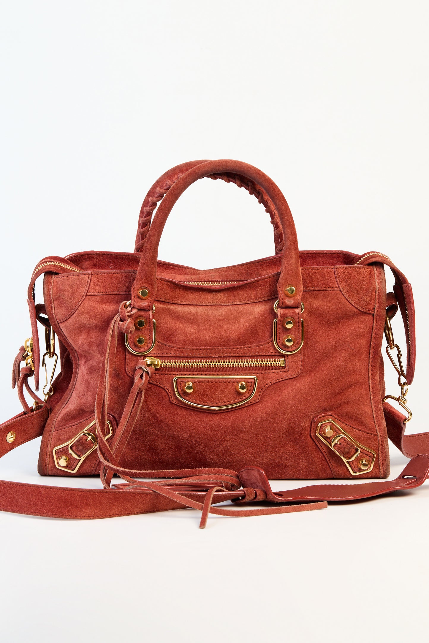 Balenciaga Suede City Small