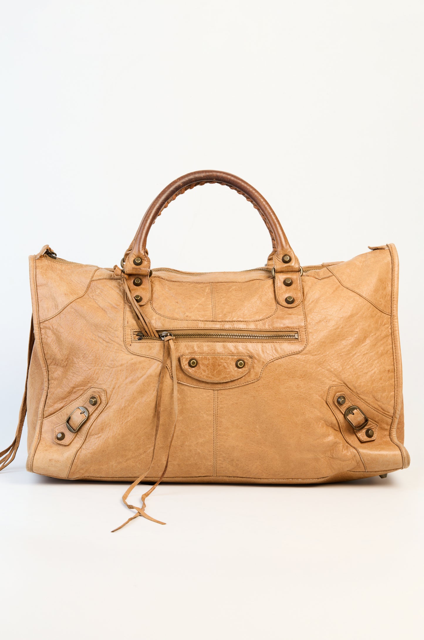 Balenciaga Caramel Chevre Leather Work Bag