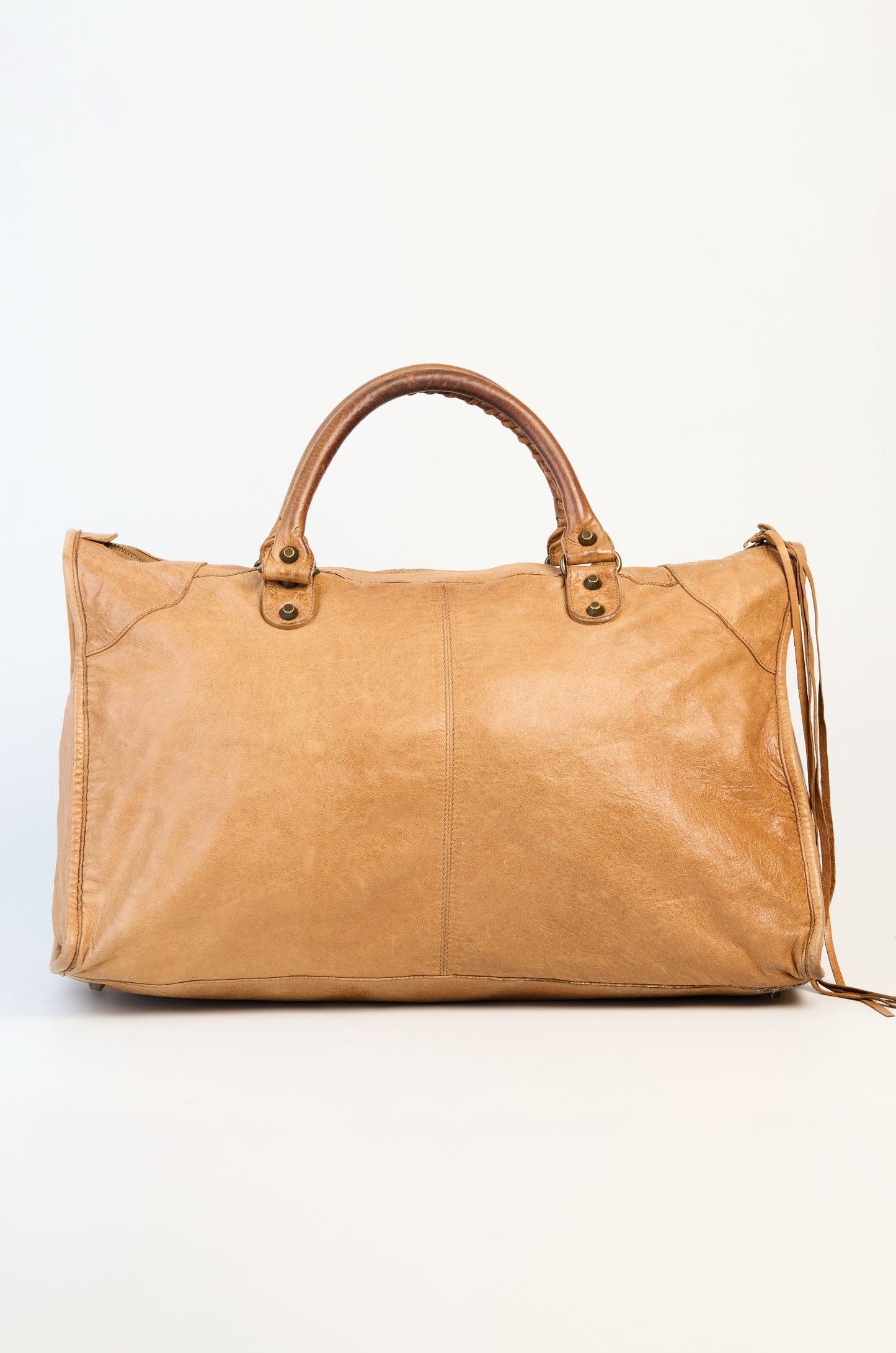 Balenciaga Caramel Chevre Leather Work Bag