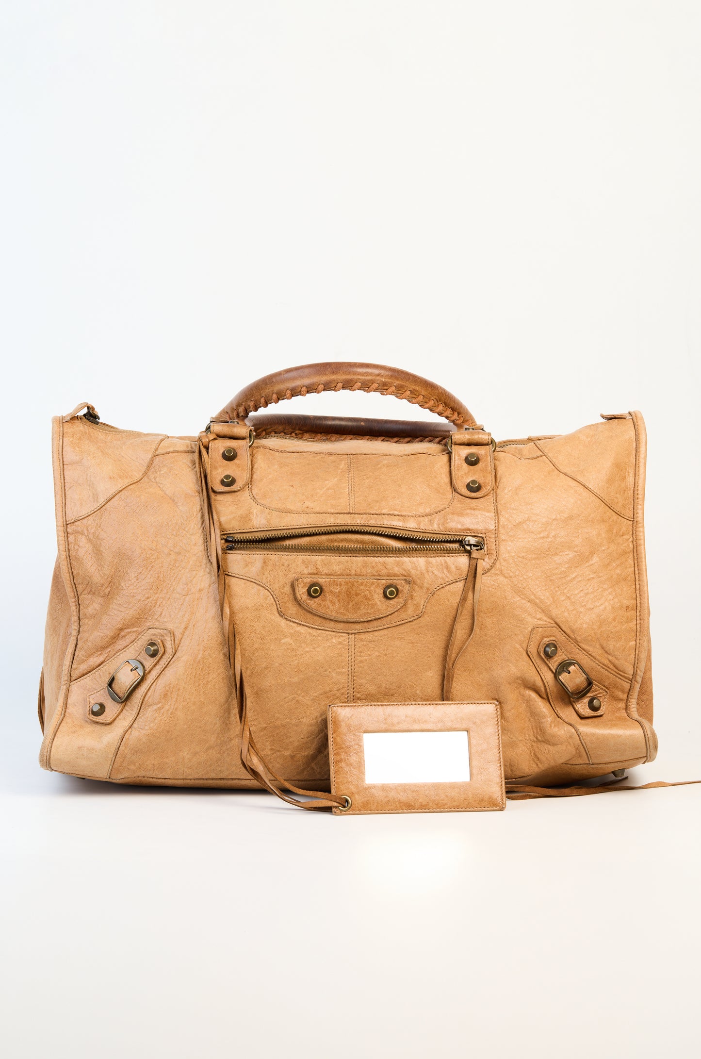 Balenciaga Caramel Chevre Leather Work Bag