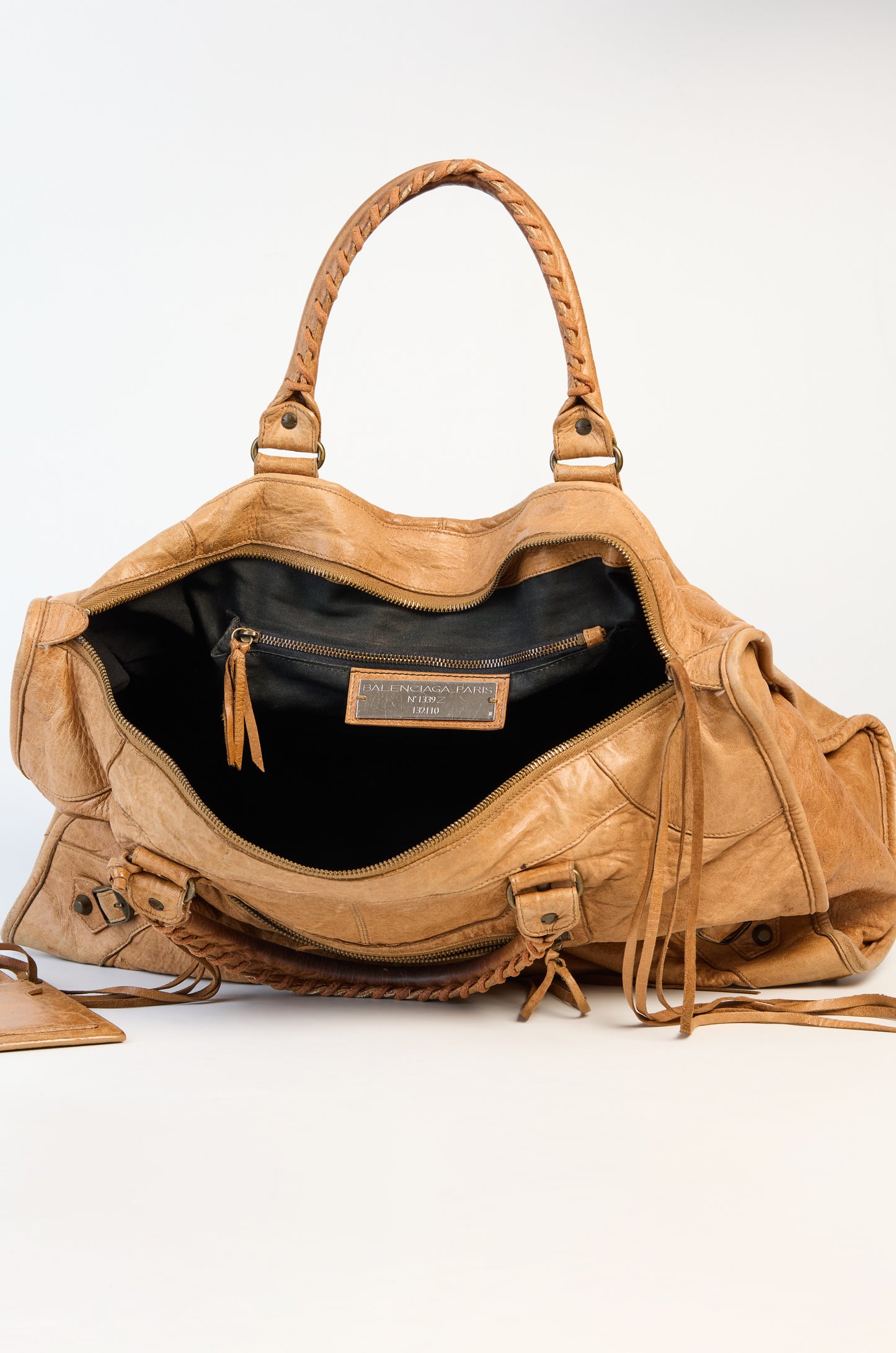 Balenciaga Caramel Chevre Leather Work Bag